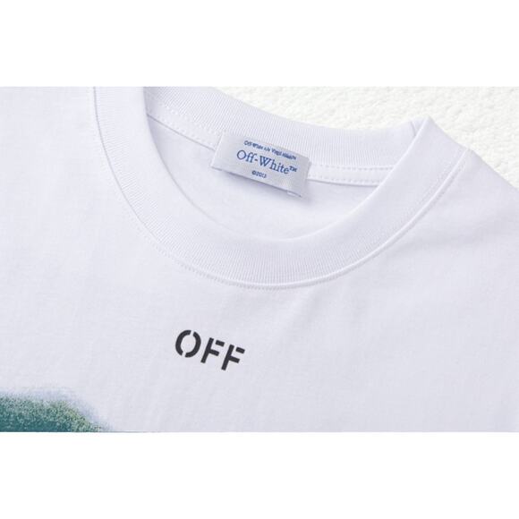 OFF-WHITE Crew neck, short sleeves size L - Picture 3 of 5
